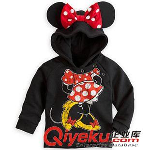 上衣-Jacket 童裝批發 新款{dj2}卡通米奇米妮立體耳朵帽衫 SY078原始圖片2