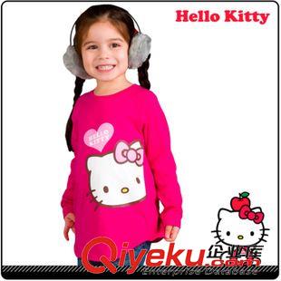 上衣-Jacket 外貿(mào)童裝 女童卡通hellokitty純色圓領(lǐng)長(zhǎng)袖T恤 SY089原始圖片2