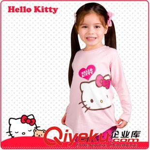 上衣-Jacket 外貿(mào)童裝 女童卡通hellokitty純色圓領(lǐng)長(zhǎng)袖T恤 SY089原始圖片3