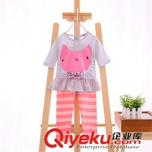 裙 褲套裝-Dress pants suit 童裝批發(fā) 春秋裝新款男童休閑格子衫帶長褲套裝 兒童兩件套裝