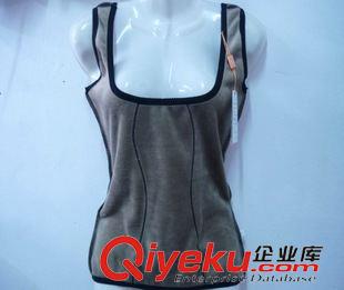男女保暖背心 廠家批發(fā) 豹紋U領(lǐng)提胸加絨加厚女士保暖背心 韓版百搭羊絨內(nèi)衣原始圖片2