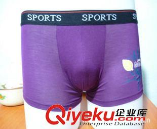 男莫代爾內褲 莫代爾印花男士平角內褲廠家批發 U型凸囊搞菌雙層設計