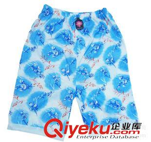 男女沙灘褲 新款熱銷女式沙灘褲批發(fā) 外貿(mào)日韓碎花家居褲批發(fā)原始圖片2