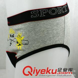 男女全棉其它內褲 男式彈力棉拼色三角內褲廠家直銷 印花三角內褲原始圖片2