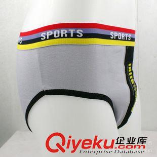 男女全棉其它內(nèi)褲 彈力棉男士三角內(nèi)褲 中腰內(nèi)褲 全棉內(nèi)褲批發(fā) 拼色設(shè)計(jì) 超強(qiáng)彈性原始圖片2
