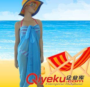 沙灘巾 韓版雪紡絲巾 純色女士沙灘巾 沙灘海邊比基尼披紗 多款可選原始圖片2