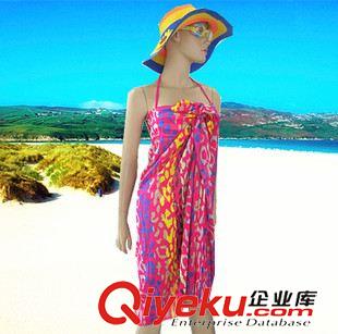 沙灘巾 新款雪紡沙灘巾度假防曬海邊披巾比基尼泳衣韓版絲巾原始圖片3