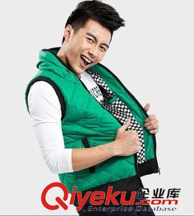 男馬夾 廠家直銷2015秋冬新款男士棉馬夾批發(fā) 連帽運動休閑青年棉馬夾