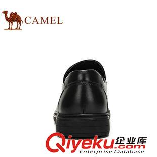 商務休閑鞋 Camel駱駝男鞋 zp牛皮圓頭套腳商務休閑皮鞋新款大碼鞋82061602原始圖片2