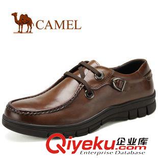 商務休閑鞋 Camel 駱駝男鞋秋新款商務正裝皮鞋zp系帶男士皮鞋A432029020