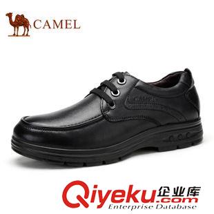 商務休閑鞋 Camel 駱駝男鞋秋新款商務正裝皮鞋zp系帶男士皮鞋A432029020