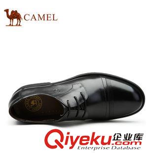 商務(wù)休閑鞋 Camel 駱駝男鞋 商務(wù)正裝皮鞋zp頭層皮新款透氣皮鞋 A432148080原始圖片2