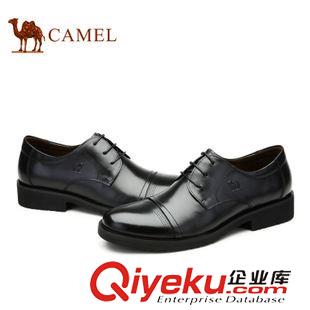 商務(wù)休閑鞋 Camel 駱駝男鞋 商務(wù)正裝皮鞋zp頭層皮新款透氣皮鞋 A432148080原始圖片3