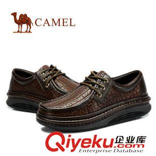 商務休閑鞋 CAMEL駱駝 經(jīng)典舒適皮鞋頭層 商務休閑男鞋 2030001原始圖片3