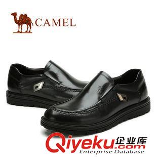 商務(wù)休閑鞋 CAMEL駱駝 2013春新款 商務(wù)休閑舒適套腳低幫皮鞋 82064601原始圖片3
