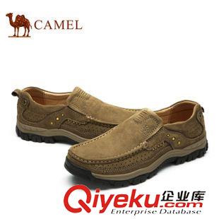 戶外休閑鞋 Camel 駱駝男鞋 牛皮耐磨套腳運(yùn)動休閑男鞋 運(yùn)動戶外A512344040原始圖片3