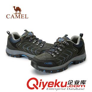戶外登山鞋 Camel 駱駝戶外登山鞋 牛皮耐磨戶外鞋子 防滑登山鞋 A432330015原始圖片3
