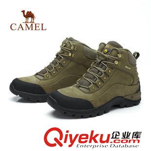 戶(hù)外登山鞋 駱駝戶(hù)外男款登山鞋  男士高幫系帶磨砂皮減震戶(hù)外鞋A432395035原始圖片3