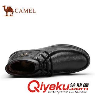 男靴 Camel 駱駝男靴 商務(wù)休閑皮靴 新款頭層牛皮保暖靴子男A442211164原始圖片2