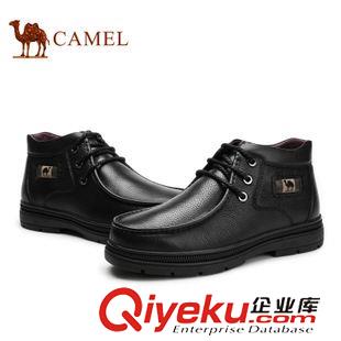 男靴 Camel 駱駝男靴 商務(wù)休閑皮靴 新款頭層牛皮保暖靴子男A442211164原始圖片3