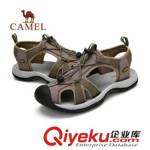 涼鞋 CAMEL駱駝戶外沙灘鞋男 透氣防滑涼鞋 耐磨輕便沙灘鞋A512036097