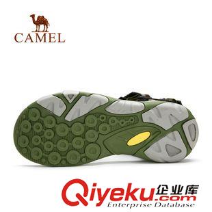 涼鞋 CAMEL駱駝戶外男款沙灘涼鞋 耐磨輕便可調節涼鞋沙灘鞋A512036087原始圖片2