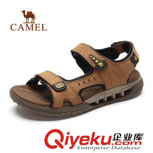 涼鞋 CAMEL駱駝戶外男款沙灘鞋  防滑減震耐磨涼鞋沙灘鞋 A512370017
