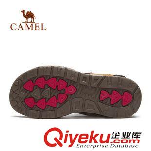 涼鞋 CAMEL駱駝戶外男款沙灘鞋  防滑減震耐磨涼鞋沙灘鞋 A512370017