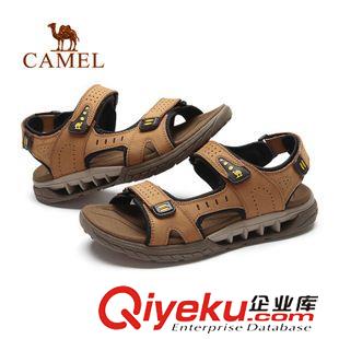 涼鞋 CAMEL駱駝戶外男款沙灘鞋  防滑減震耐磨涼鞋沙灘鞋 A512370017