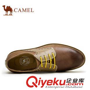 日常體閑 Camel 駱駝男鞋 英倫休閑男鞋 潮流單鞋zp頭層皮耐磨A512092040原始圖片2