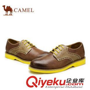 日常體閑 Camel 駱駝男鞋 英倫休閑男鞋 潮流單鞋zp頭層皮耐磨A512092040原始圖片3