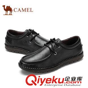 日常體閑 Camel駱駝男鞋日常休閑男鞋圓頭系帶真皮男鞋潮流鞋子A432211090原始圖片3