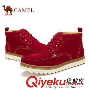 日常體閑 Camel 駱駝男鞋 休閑高幫男鞋 日常休閑牛皮高幫鞋 A432091031