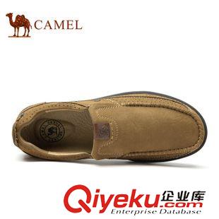 日常體閑 Camel 駱駝男鞋 日常休閑牛皮耐磨男鞋套腳懶人鞋 A432307070原始圖片2