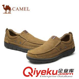 日常體閑 Camel 駱駝男鞋 日常休閑牛皮耐磨男鞋套腳懶人鞋 A432307070原始圖片3