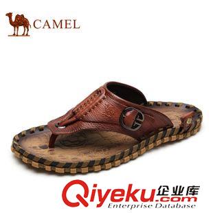 涼拖 Camel 駱駝男鞋 英倫風時尚耐穿拖鞋 新款休閑拖鞋男款A522267063