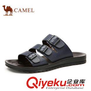 涼拖 Camel 駱駝男拖鞋 日常休閑舒適拖鞋 新款牛皮拖鞋男款A(yù)522263043