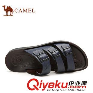 涼拖 Camel 駱駝男鞋 英倫風時尚耐穿拖鞋 新款休閑拖鞋男款A522267063原始圖片2