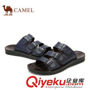 涼拖 Camel 駱駝男鞋 英倫風時尚耐穿拖鞋 新款休閑拖鞋男款A522267063原始圖片3