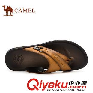 涼拖 Camel 駱駝男拖鞋 日常休閑舒適拖鞋 新款牛皮拖鞋男款A(yù)522263043原始圖片2