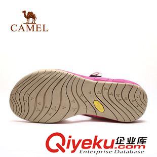 涼鞋 CAMEL駱駝戶外沙灘鞋女 織帶速干透氣防滑耐磨沙灘涼鞋A51119600原始圖片2