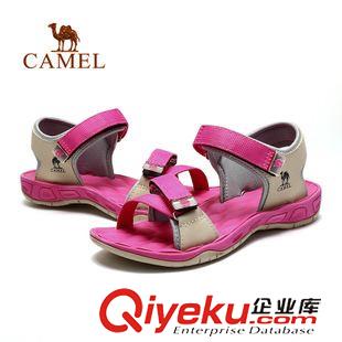 涼鞋 CAMEL駱駝戶外沙灘鞋女 織帶速干透氣防滑耐磨沙灘涼鞋A51119600原始圖片3