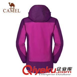 沖鋒衣 駱駝戶外女款三合一沖鋒衣 保暖兩件套沖鋒衣防水透氣 A4W149056原始圖片2