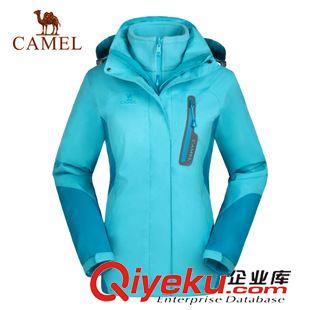 沖鋒衣 CAMEL駱駝戶外男沖鋒衣 防風(fēng)保暖防風(fēng)男士?jī)杉兹弦籄4W216108