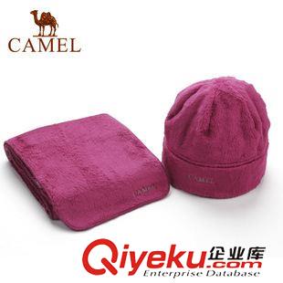 戶外裝備 CAMEL駱駝戶外帽子 毛?；⒔q 加厚防寒保暖 套裝 男女款2F20082原始圖片2