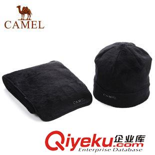 戶外裝備 CAMEL駱駝戶外帽子 毛?；⒔q 加厚防寒保暖 套裝 男女款2F20082原始圖片3