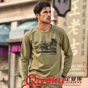 衛(wèi)衣、絨衫 CAMEL駱駝戶外男士衛(wèi)衣 休閑衣圓領(lǐng)加厚抓絨保暖長袖衣2F28002