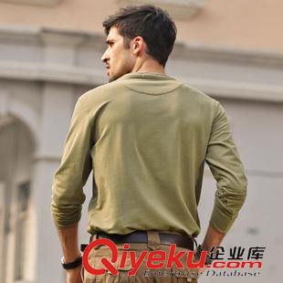 衛(wèi)衣、絨衫 駱駝男裝 2014秋季新款衛(wèi)衣 休閑款男士套頭棉圓領(lǐng)衣DQ4228036原始圖片2