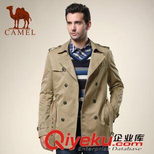 風衣、大衣 Camel 駱駝男裝新款風衣男韓版 立領拉鏈休閑風衣外套男 3F45001