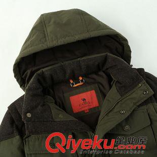 男式羽絨服 駱駝男裝 2014冬款新品男士加厚休閑羽絨服 保暖外套 D4Y110276原始圖片3